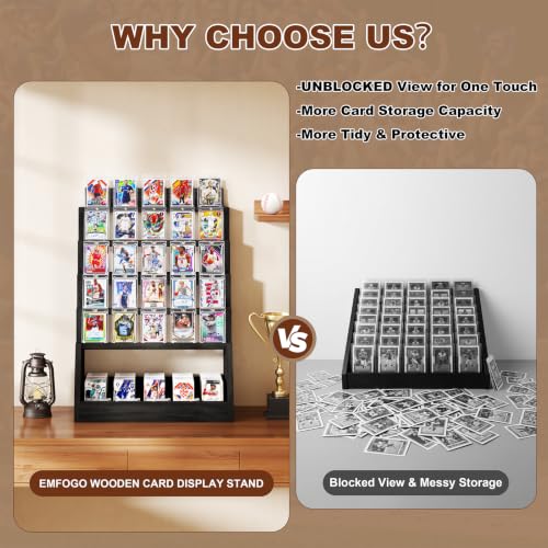 Emfogo 5 Tier Trading Card Display Stand with 3700+ Cards - Image 8