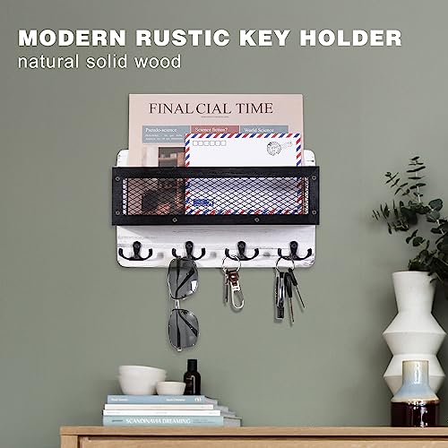 ADIIL Mail and Key Holder for Wall Decorative, Wooden Wall - Image 5