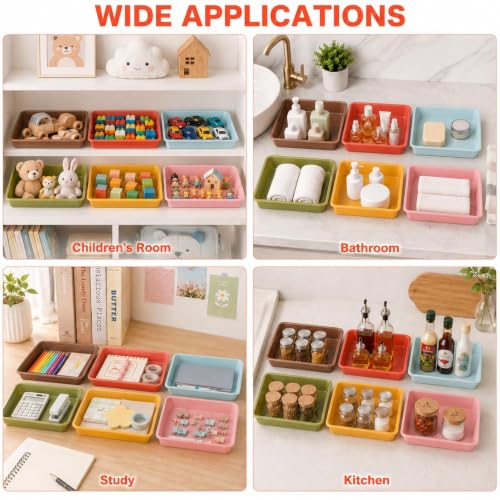 12 Pcs Letter Size Flat Storage Tray (Retro) - Image 7