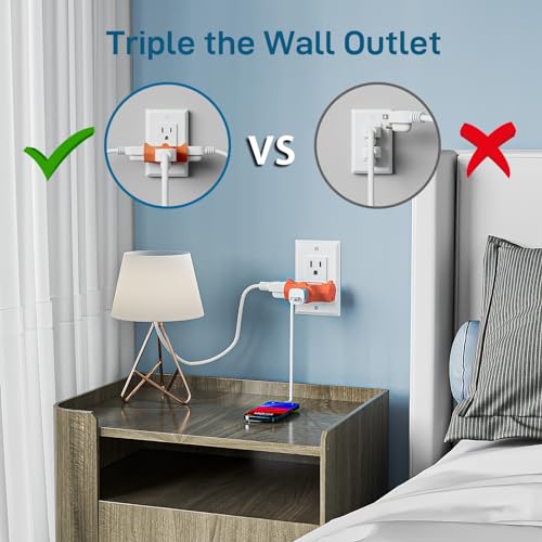K KASONIC 3 Outlet Grounding Adapter Heavy Duty Plug Extender 3 - Image 5