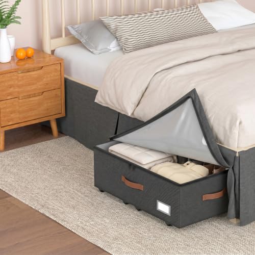 UnderBed Storage with Wheels, 12 inches height under bed - Image 3