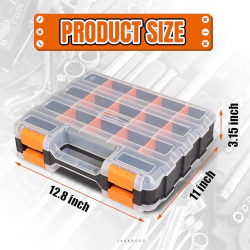 Jack Boss Tool Box with Transparent Lid, Double Side - Image 3