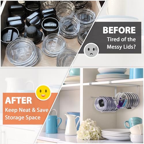 2 Pack Tumbler Lid Organizer, Versatile Storage Hold | All Products - Image 7