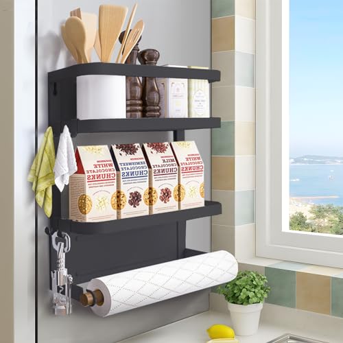 Magnetic Spice Rack for Refrigerator Magnetic Paper Towel - Image 2