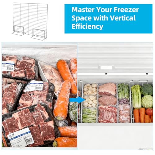 BESTYASH Freezer Partition Divider Wire Shelf Organizer - Image 7