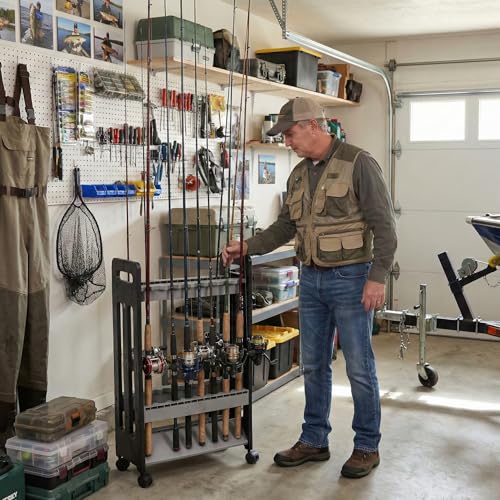 Fishing Rod Holder,Fishing Pole Holders for Garage - Image 3