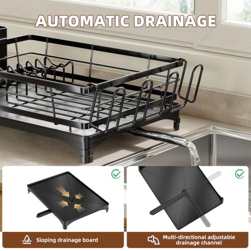 Simple Trending Dish Drying Rack for Kitchen Counter, Stainless - Image 6