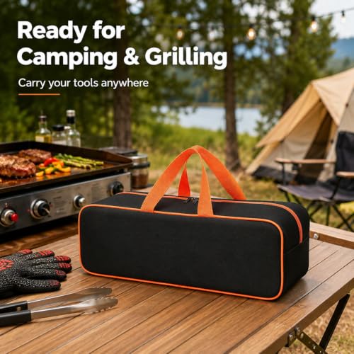 Grill Utensil Storage Bag, 24"" x 8"" x 8" Spacious Handy - Image 6