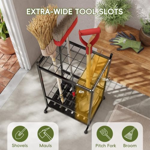 Garden Tool Organizer with Leveling Feet, Yard Tool Tower - Image 6