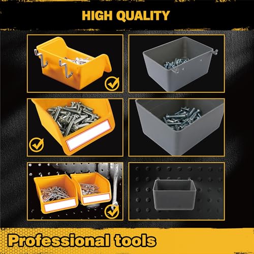 Pegboard Bins Organizer Set 24-Pack - Durable Storage Tray - Image 4