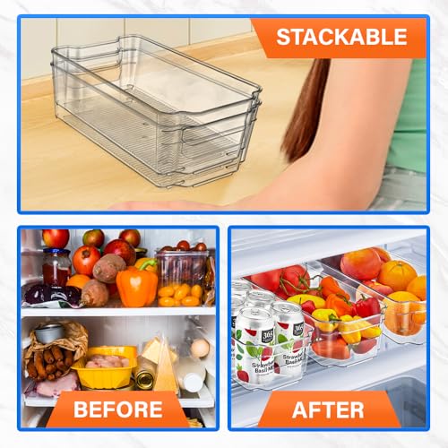 Lifemaster Pantry Organizers and Storage Bins - Stackable Clear - Image 6