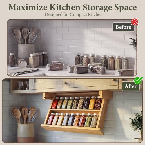 HOMESTEAD Under Cabinet Spice Rack Organizer, Pull D - Image 7