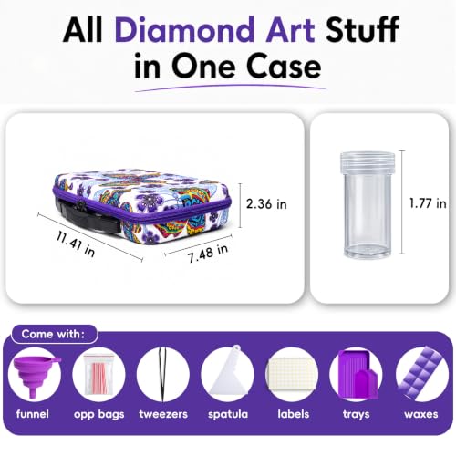 ZORETCO Diamond Painting Storage Case, 60 Slots Diamond - Image 3