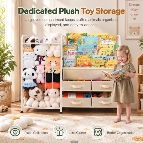 Book Shelf for Kids Rooms, 3-in-1 Kids Bookcase | Home Organization - Image 6