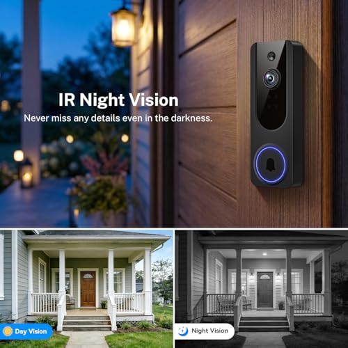 1080P Video Doorbell Camera Wireless, Battery Powered - Image 6