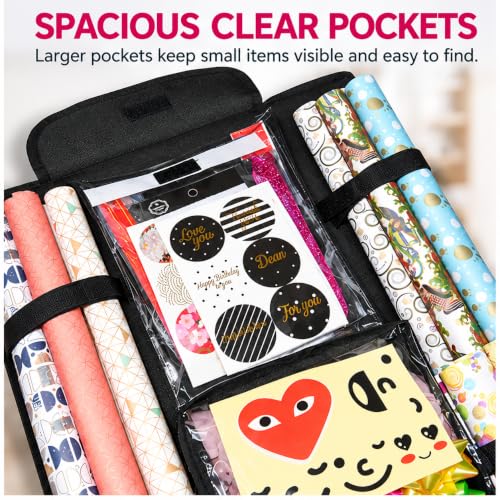 Freegrace Hanging Gift Wrap Organizer - Wrapping Paper - Image 4