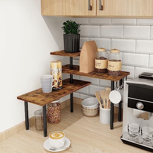 Homode Kitchen Countertop Organizer - 3 Tier Corner Shelf - Image 7