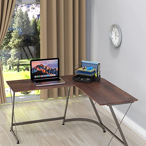 Simple Houseware 3-Tier Desk Organizer with Sliding Drawer, Black - Image 6