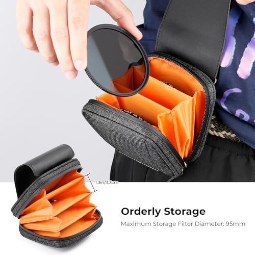 K&F CONCEPT 4 in 1 Basic Model Lens Filter Pouch Up to 95mm - Image 5