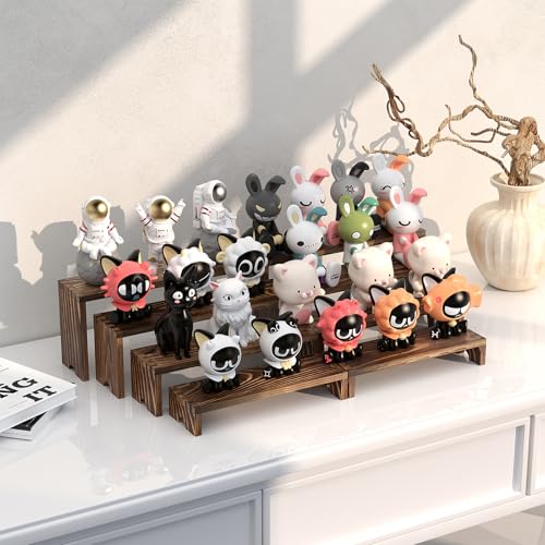 2 Set Wooden Tiered Risers Display Stands for Vendor - Image 6