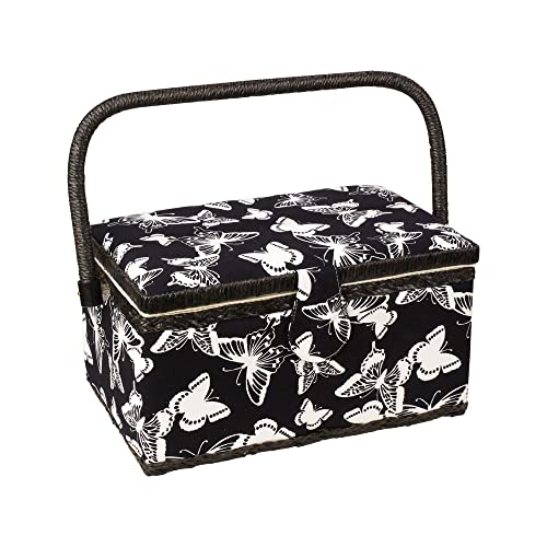 Sewing Basket with Floral Print Design - Sewing Kit - Image 2