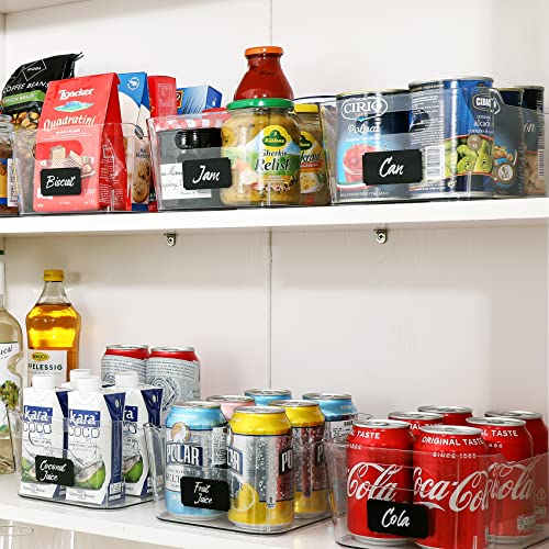 12 PACK Multi-Use Clear Storage Bins, Pantry Kitchen Cabinet - Image 4
