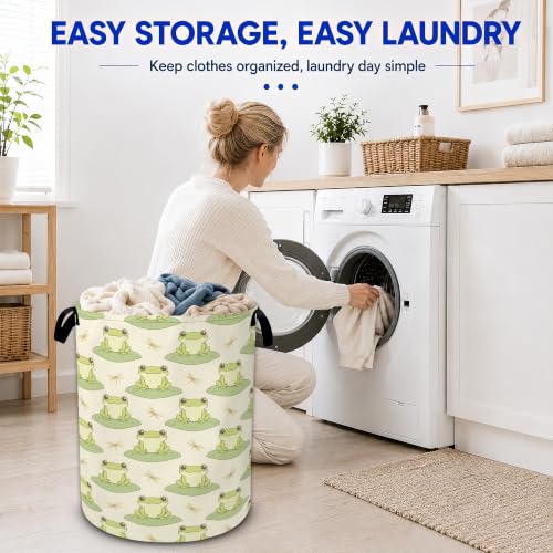 Frog Laundry Basket Foldable Waterproof Oxford Cloth Tote - Image 7
