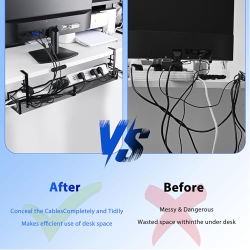 Under Desk Cable Management Tray 25.3 Inch, Clamp-On | All Products - Image 6