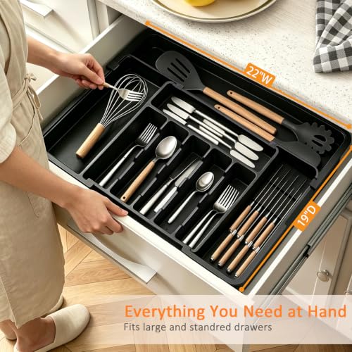 Homecor Silverware Organizer - Expandable Large Kitchen Drawer - Image 7