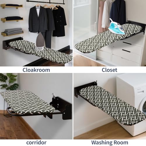 Wall-Mounted Steel Farme Folding 180° Swivel Ironing Board - Image 7