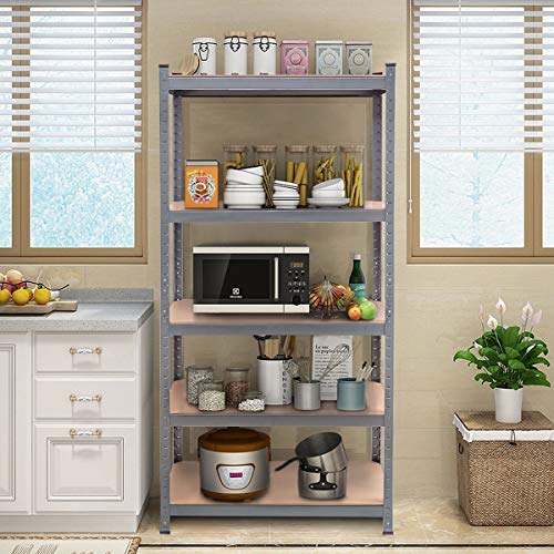 Tangkula 5-Tier Heavy Duty Alloy Steel Storage Shelves - Image 3