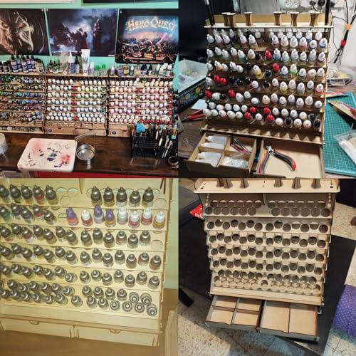 Craft Paint Storage-Modular Paint Organizer - Holds 74 Bottles - Image 8