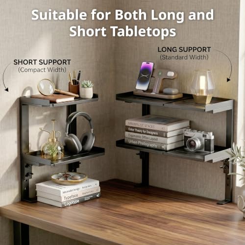 Expandable Clamp on Desk Shelf, Desktop Organizer | Home Organization - Image 5