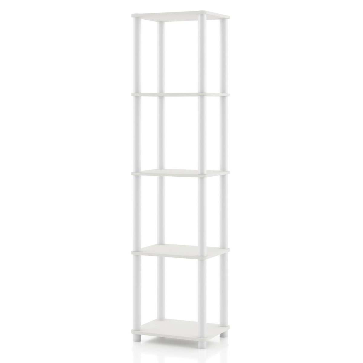 Homes: Inside + Out Apexa Modern 5-Tier Narrow Shelving Units - Image 1