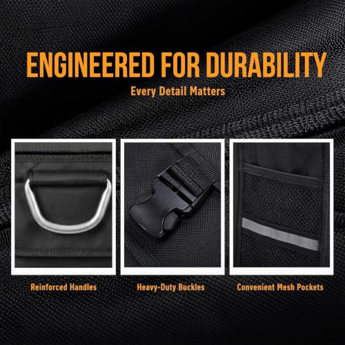 Trunk Organizer With Lid For SUV Car Trunk Foldable Oxford - Image 5
