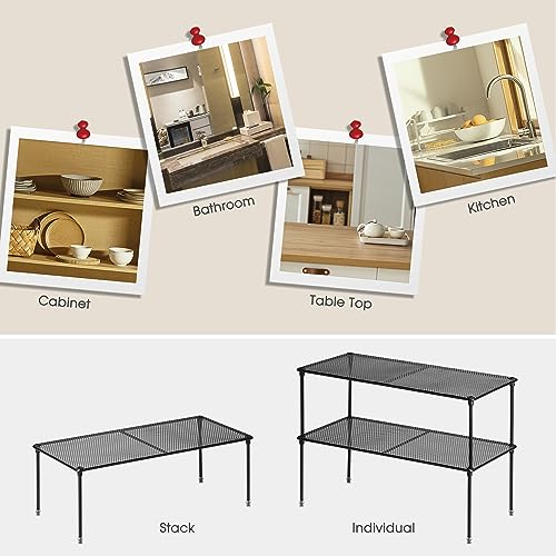 2-Pack Kitchen Cupboard Shelf Organizer - Image 6