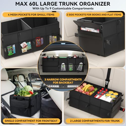 Car Trunk Organizer SUV Collapsible Car Caddy Truck - Image 5