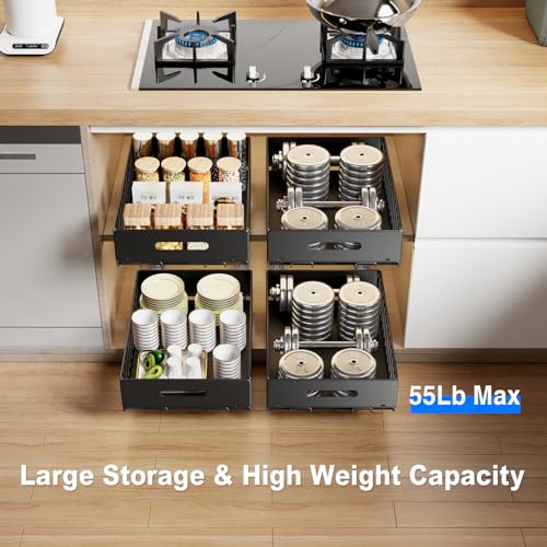 Mustorn 2 Pack Pull Out Cabinet Organizer, Slide Out | All Products - Image 3