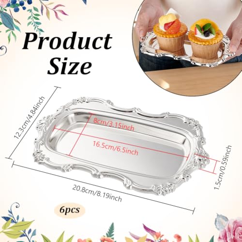 NBEADS Serving Platter Jewelry Display Tray, 6 Pcs - Image 3