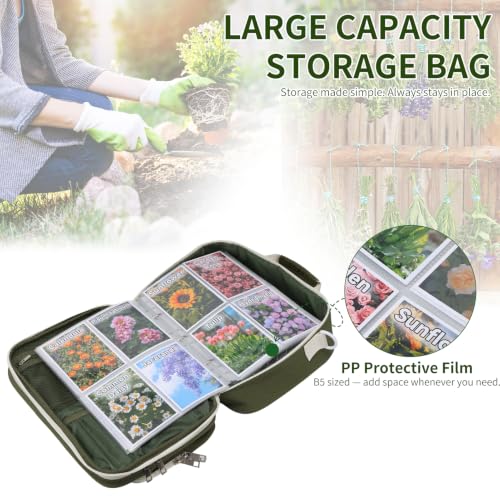 Seed Storage Organizer for Gardeners, Front Pocket | Home Organization - Image 4