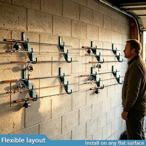 Fishing Rod Holders & Pole Holders for Garage, Wall - Image 3