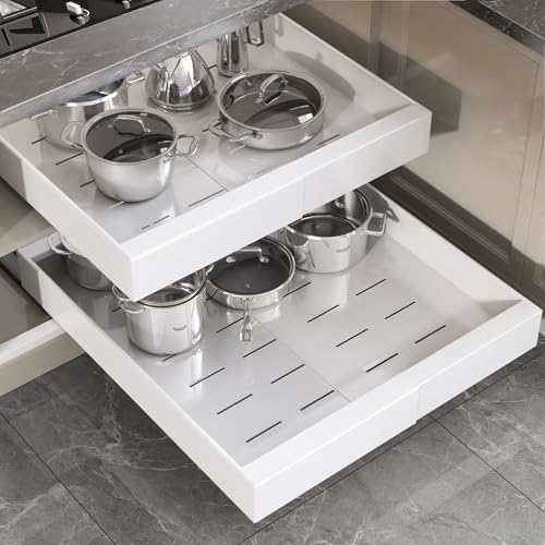 Seinloes 2 Pack Pull Out Cabinet Organizer 22" Deep, | All Products - Image 86