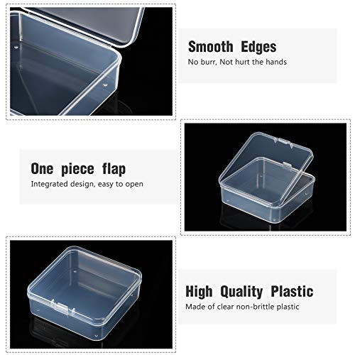 SATINIOR 48 Packs Clear Small Plastic Containers | Home Organization - Image 5