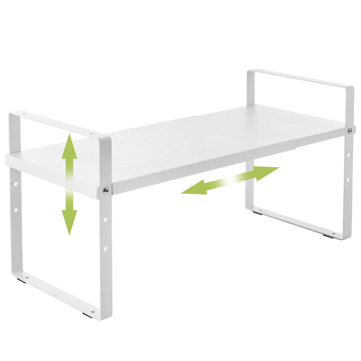 Expandable Cabinet Shelf Organizer Rack, Stackable Kitchen - Image 1