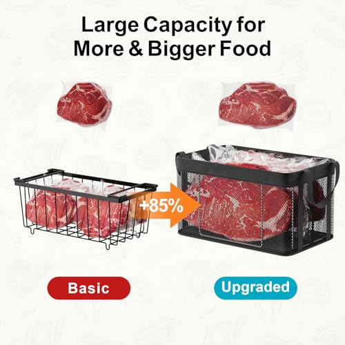 Freezer Organizer Bins - Large Baskets for 5 to 7 Cu.Ft, 3 Pack - Image 7