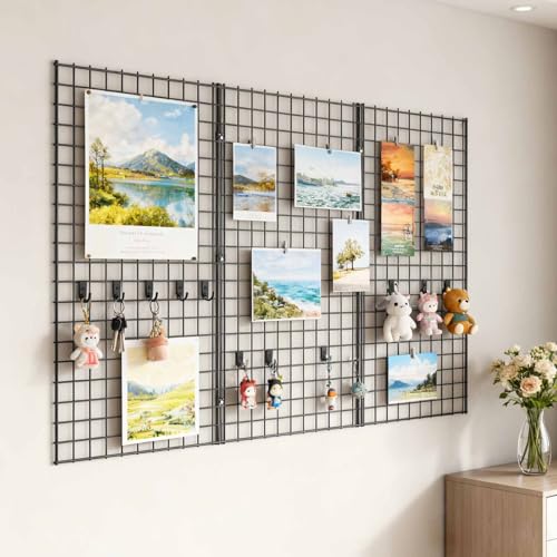 2' x 4' Black Gridwall Panels, 3-Pack Heavy-Duty Wir | All Products - Image 5