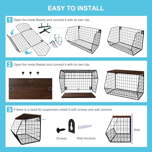 MSJGA Laundry Room Shelves, Wall Mounted Storage Bas | All Products - Image 8