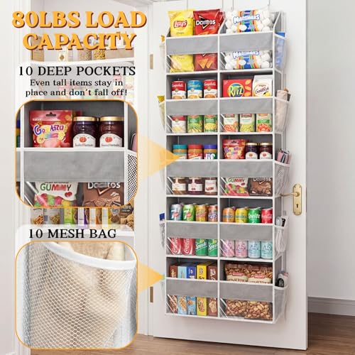 Ofiray-home 5-Tier Over Door Organizer, 10-Compartment - Image 4