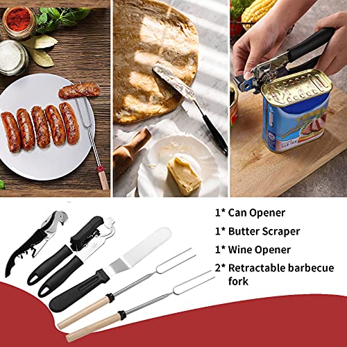 Portable Camping Kitchen Utensil Set-27 Piece Cookware - Image 7