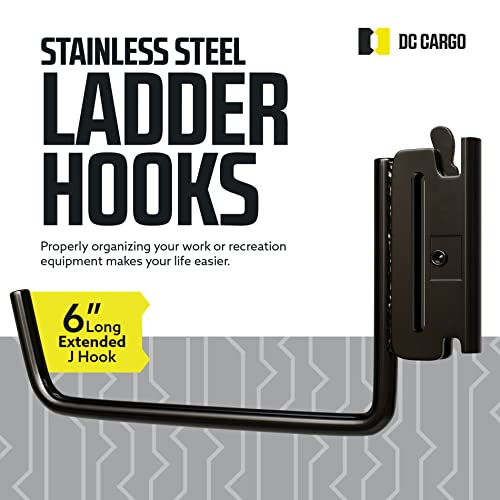 DC Cargo - Extended Flat J Hook E Track Ladder Hooks (4 - Image 3